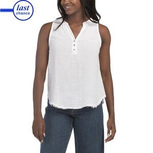 MICHAEL STARS White Made In Usa Heidi Tank